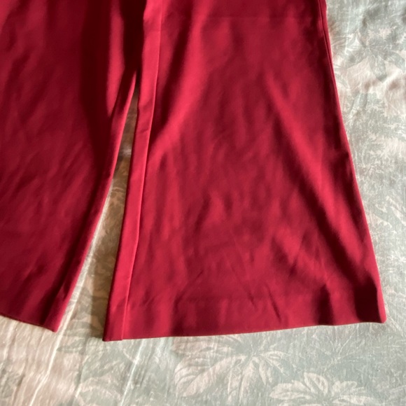 Boden Ponte Viscose Wine Color Wide Leg Culottes/Capris - Picture 2 of 8